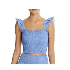 Peixoto Mariel Smocked Top Swim Cover-Up & Belle Smocked MiniSkirt Swim Cover-Up